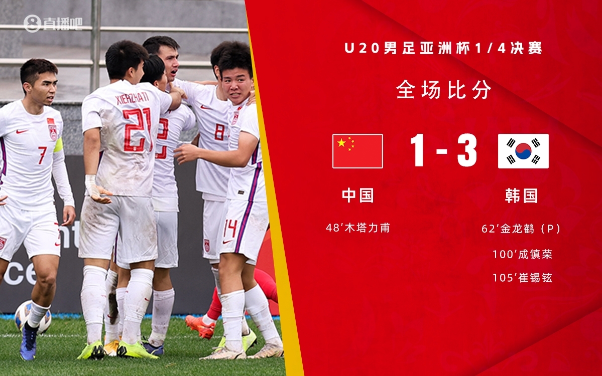 復(fù)仇！U22國足絕殺復(fù)仇韓國，2年前U20亞洲杯加時(shí)憾負(fù)無緣世青賽